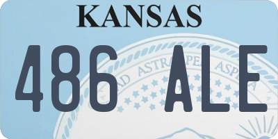 KS license plate 486ALE