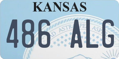 KS license plate 486ALG