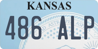KS license plate 486ALP