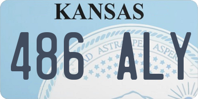 KS license plate 486ALY