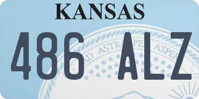 KS license plate 486ALZ