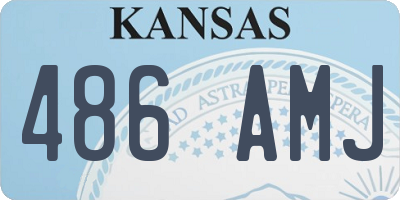 KS license plate 486AMJ