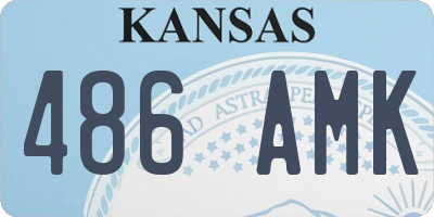 KS license plate 486AMK