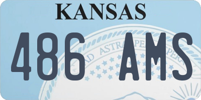 KS license plate 486AMS