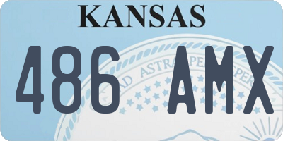 KS license plate 486AMX