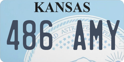 KS license plate 486AMY