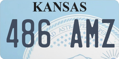 KS license plate 486AMZ