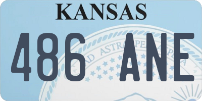 KS license plate 486ANE