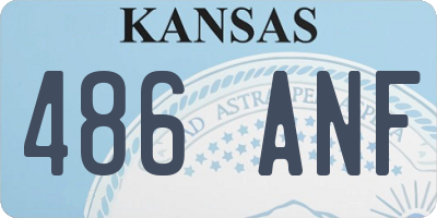 KS license plate 486ANF
