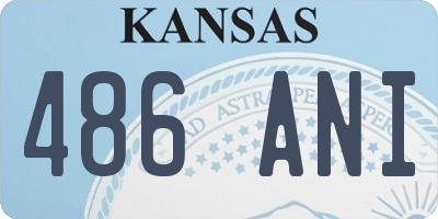 KS license plate 486ANI