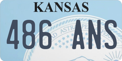 KS license plate 486ANS