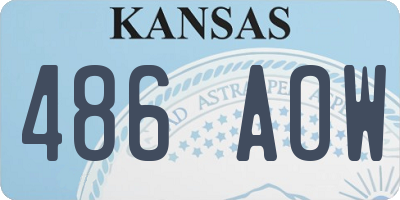 KS license plate 486AOW