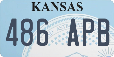 KS license plate 486APB