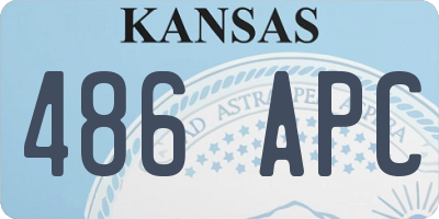 KS license plate 486APC
