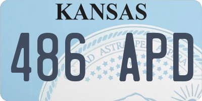 KS license plate 486APD