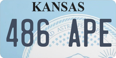 KS license plate 486APE