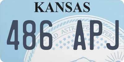 KS license plate 486APJ