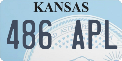 KS license plate 486APL