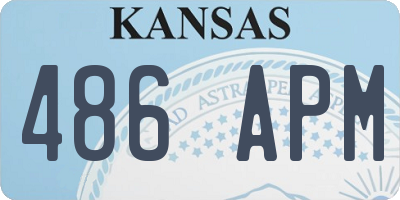 KS license plate 486APM