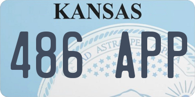 KS license plate 486APP