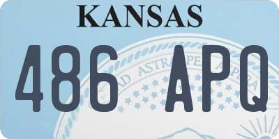 KS license plate 486APQ