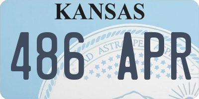 KS license plate 486APR