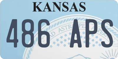 KS license plate 486APS