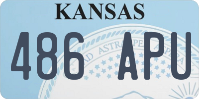 KS license plate 486APU