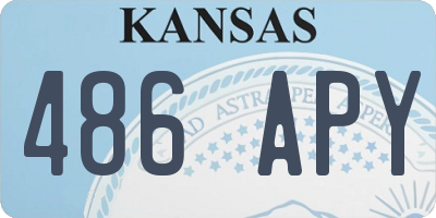 KS license plate 486APY