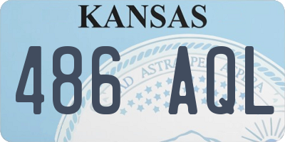 KS license plate 486AQL