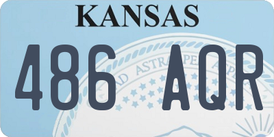 KS license plate 486AQR