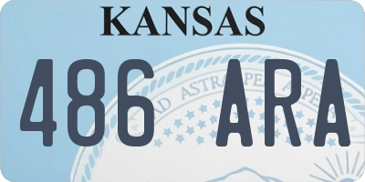 KS license plate 486ARA
