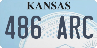 KS license plate 486ARC