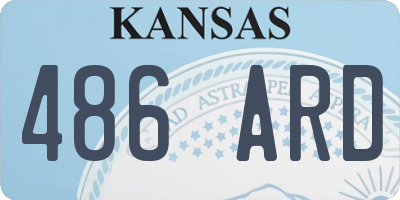 KS license plate 486ARD