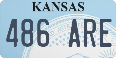 KS license plate 486ARE