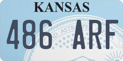 KS license plate 486ARF