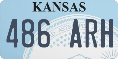 KS license plate 486ARH