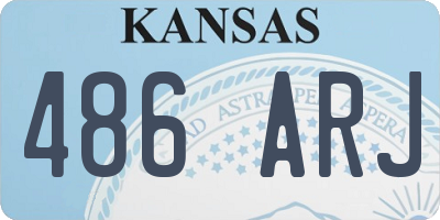 KS license plate 486ARJ