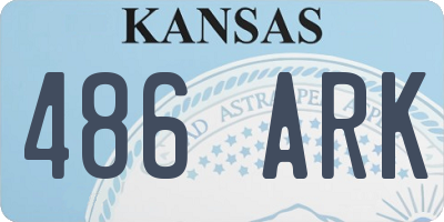 KS license plate 486ARK