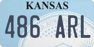 KS license plate 486ARL