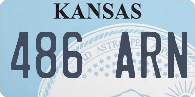 KS license plate 486ARN