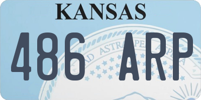 KS license plate 486ARP