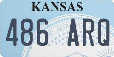 KS license plate 486ARQ