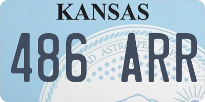 KS license plate 486ARR