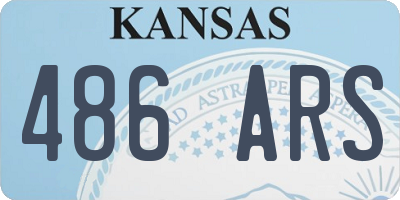 KS license plate 486ARS