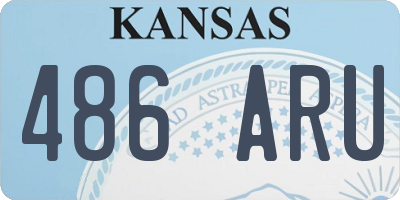 KS license plate 486ARU