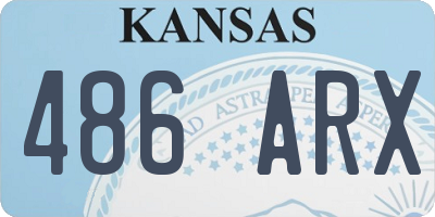 KS license plate 486ARX