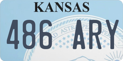 KS license plate 486ARY