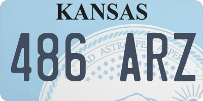 KS license plate 486ARZ
