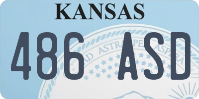 KS license plate 486ASD